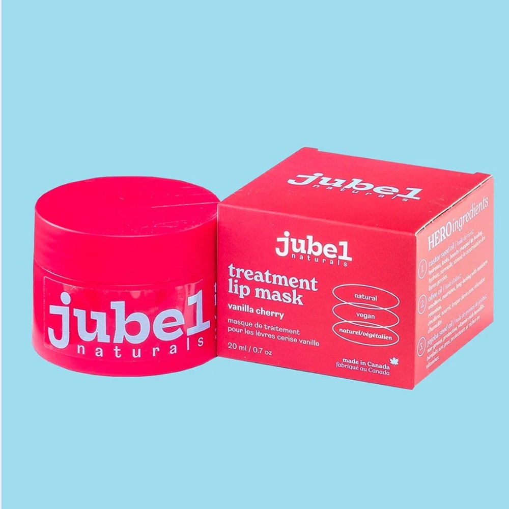 JUBEL Naturals Treatment Lip Mask Vanilla Cherry Vegan  Natural NWT